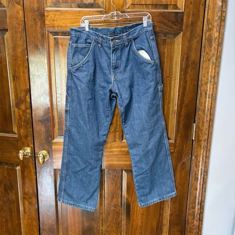 Smith’s Workwear Carpenter Jeans Mens 36x30 Blue Denim Utility Work Pants